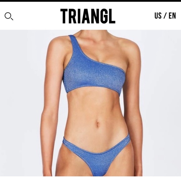 Triangl sparkly blue M bikini bottoms - Picture 4 of 7
